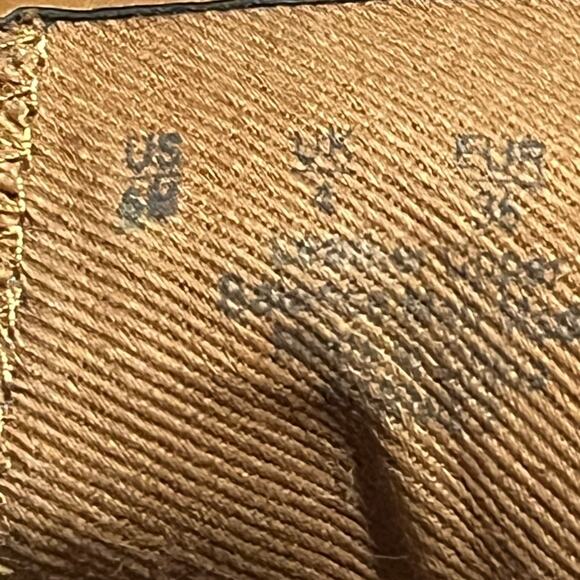 Franco Sarto Leopard Print Calf Hair Ankle Boot Tan Black Size 6 - Picture 8 of 8